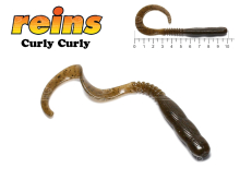Силікон Reins Curly Curly 4,0" 002 Green Pumpkin